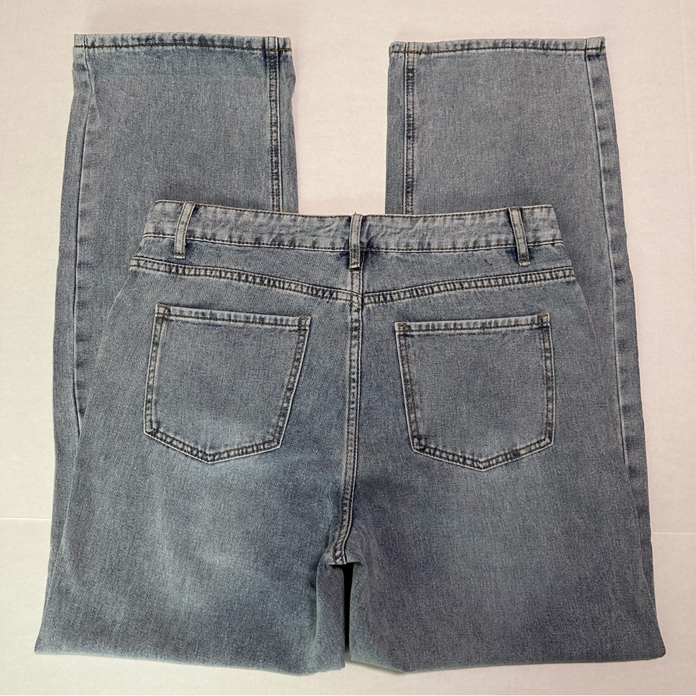 SHEIN Ripped Wide Leg Jeans - Picture 8 of 12